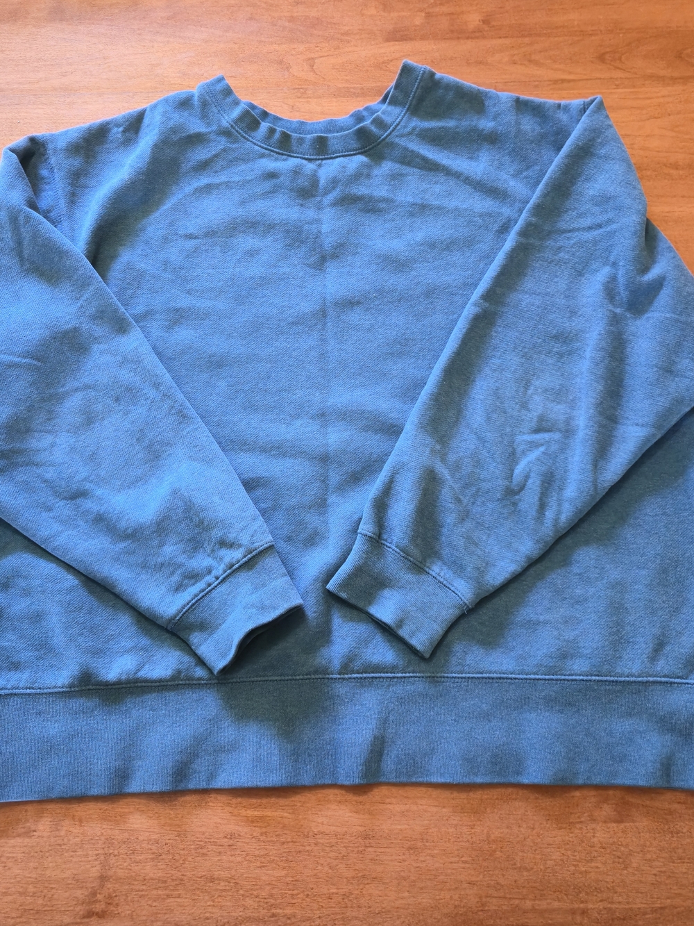 Women's Crewneck Sweater in Teal Blue